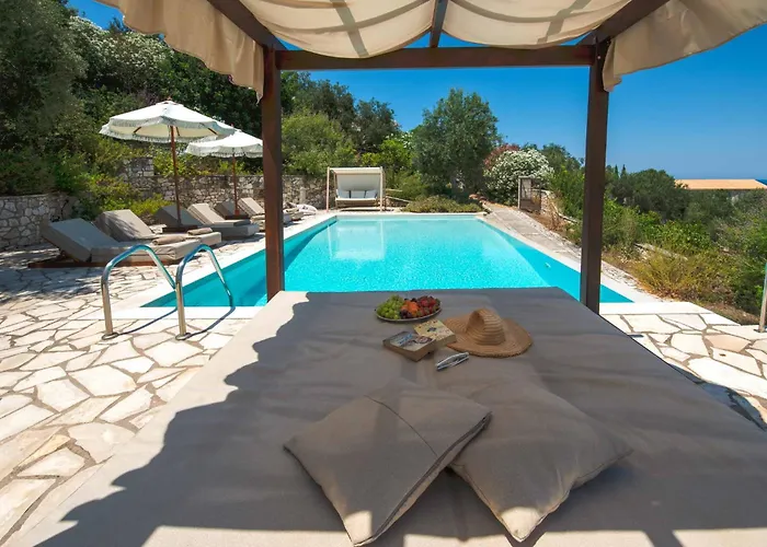 Ionia With Pool And Sea View Gaios