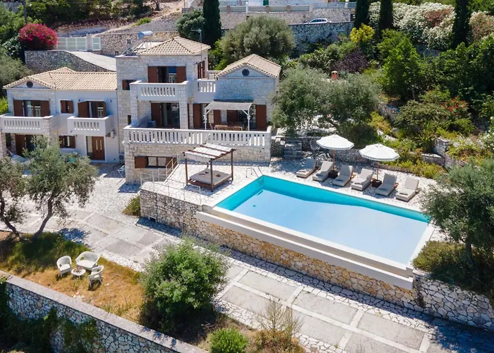Ionia With Pool And Sea View Villa Gaios